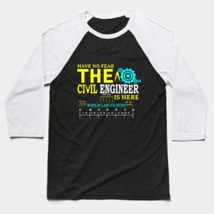 Civil Engineer Baseball T-Shirt